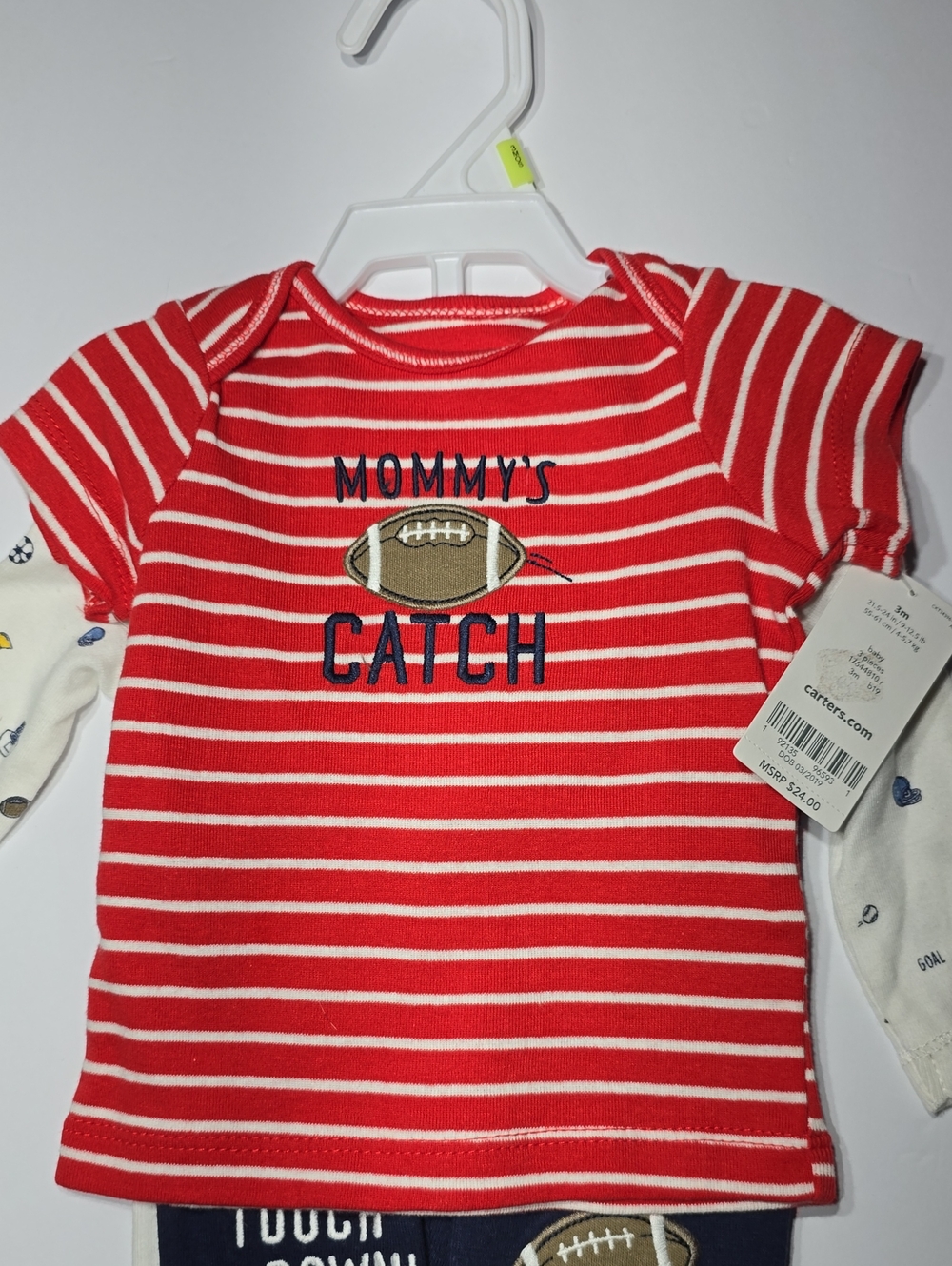 (2) Carter's Boys Size 3 Months Outfits NWT - Picture 4 of 11